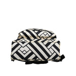 Dolce & Gabbana Black White Nylon Leather Travel Back Pack Bag BAG4116