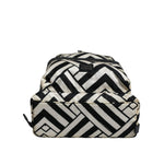 Dolce & Gabbana Black White Nylon Leather Travel Back Pack Bag BAG4118