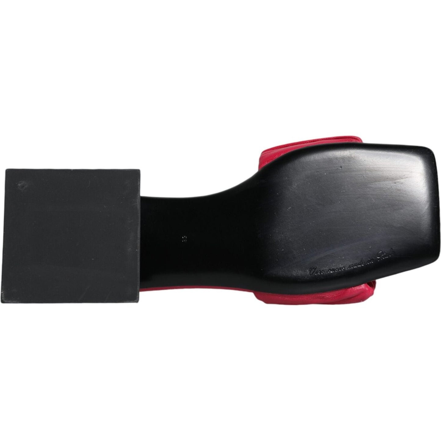Dolce & Gabbana Fuchsia Leather Slides Flats Sandals Shoes Dolce & Gabbana Dark Slate Gray