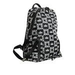 Dolce & Gabbana Black White DG Crown Logo Nylon Backpack Bag BAG4119