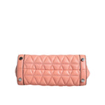 Michael Kors Peach Quilted Leather Logo Crossbody VIVIANNE Messenger Bag MK5006