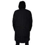 Dolce & Gabbana Black Hooded Parka Cotton Trench Coat Jacket