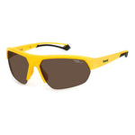 Polaroid Yellow Resin Sunglasses 1728,67434610848,New with tags,Polaroid,Sunglasses,Unisex,Unisex Sunglasses - Sunglasses,Yellow Polaroid POPLD7048S2V7G647AC