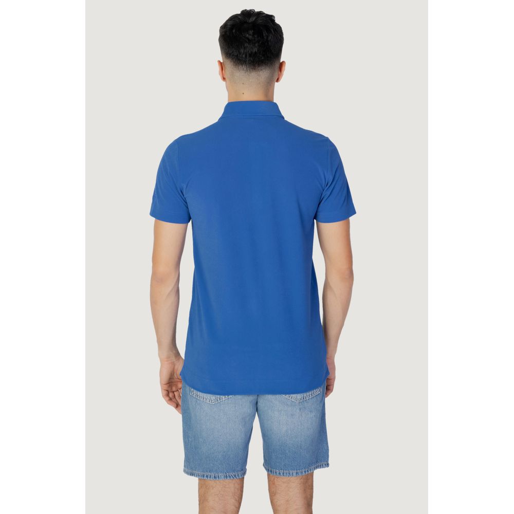 Suns Blue Polyester Polo Shirt Suns Dark Slate Blue