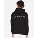 Armani Exchange Black Cotton Hoody AR-4516900009-IT42 | XS