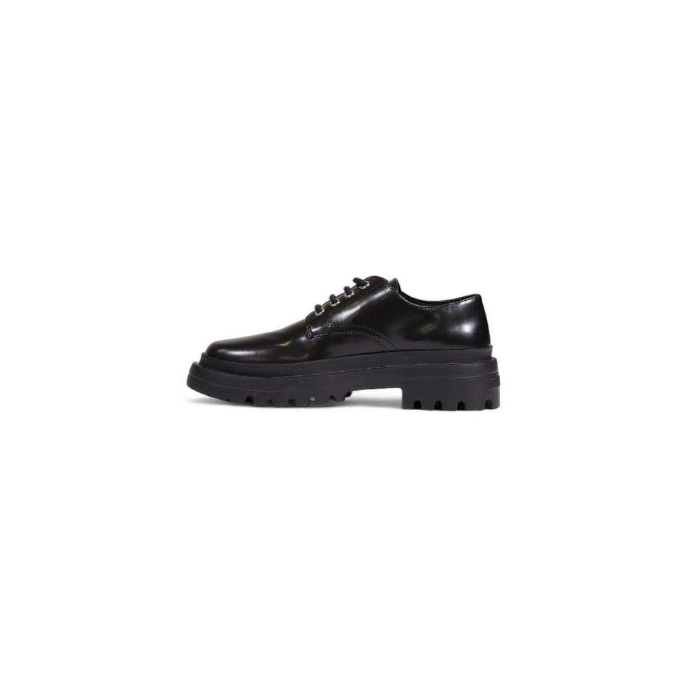 Love Moschino Black Polyethylene Flat Shoe Love Moschino Dark Slate Gray