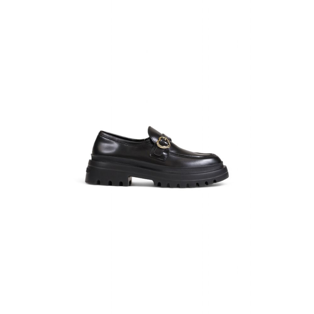 Love Moschino Black Polyethylene Flat Shoe Love Moschino Dark Slate Gray