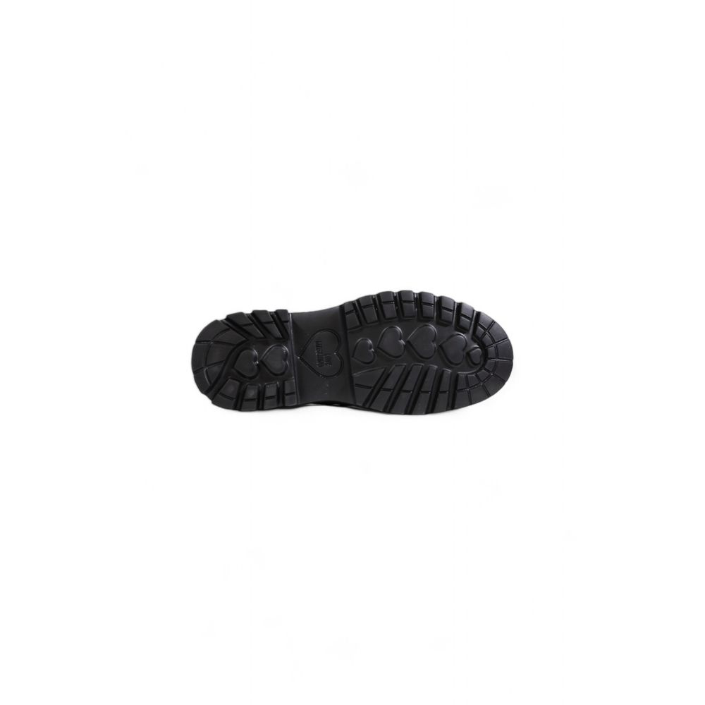 Love Moschino Black Polyethylene Flat Shoe Love Moschino Dark Slate Gray
