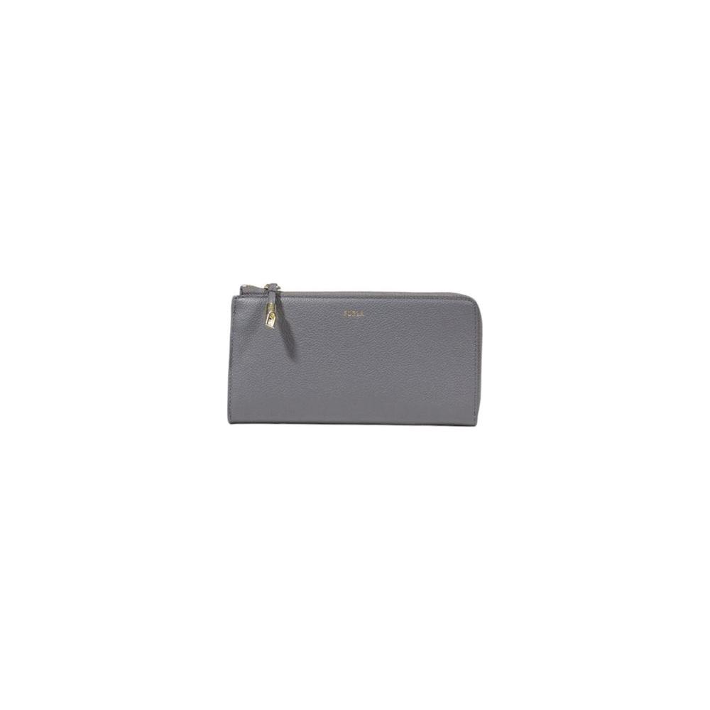 Furla Gray Leather Wallet Furla Dim Gray