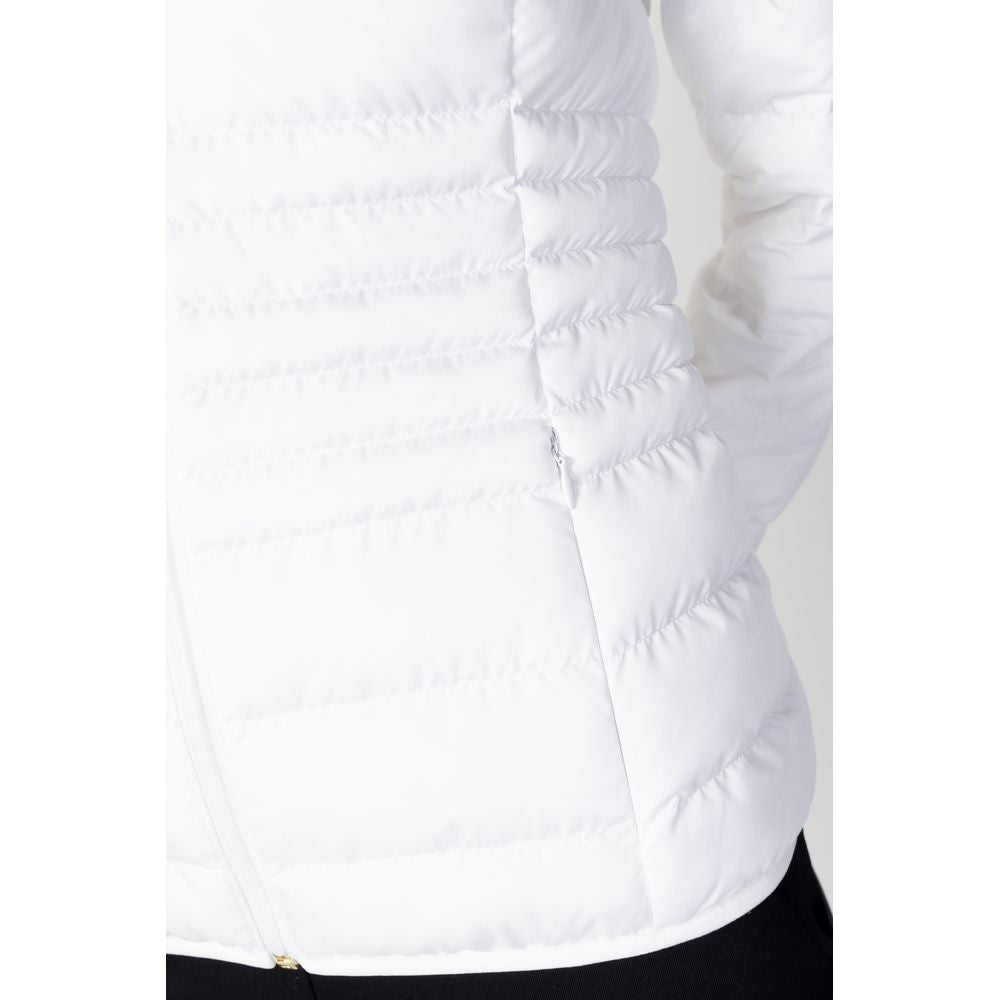 EA7 Emporio Armani White Polyester Jackets & Coat EA7 Emporio Armani Lavender