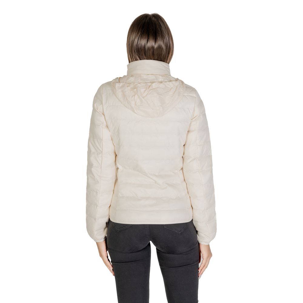 EA7 Emporio Armani Cream Polyamide Jackets & Coat EA7 Emporio Armani Dark Slate Gray
