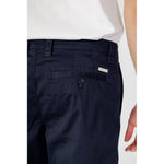 Armani Exchange Blue Cotton Bermuda