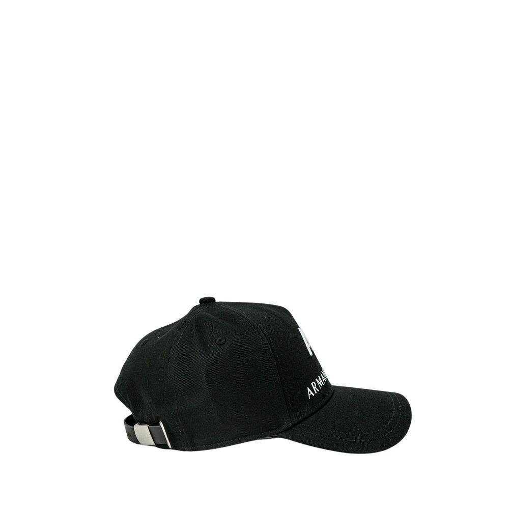 Armani Exchange Black Cotton Cap (Baseball Hat)