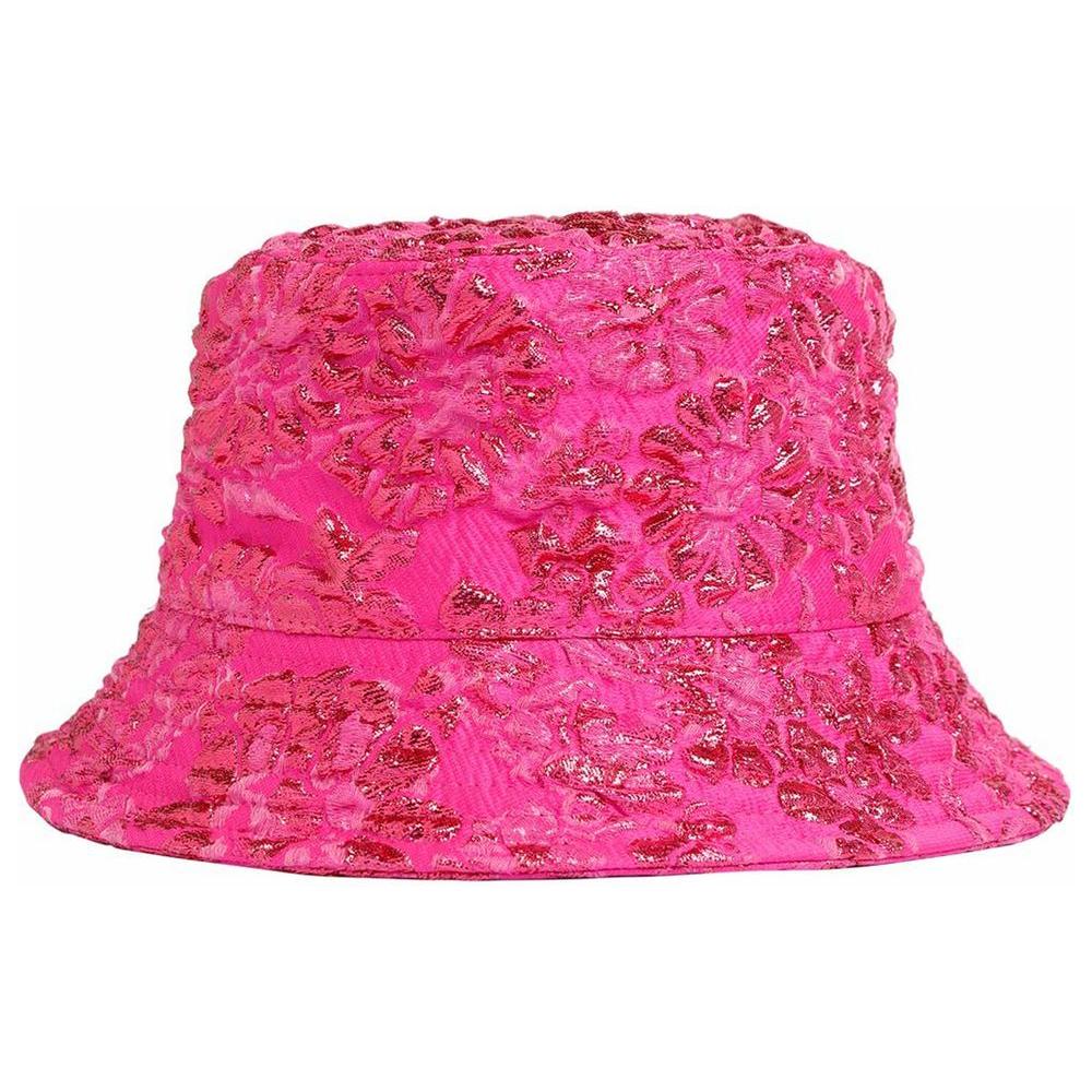 Valentino Garavani Fuchsia Polyester Hat Valentino Garavani Pale Violet Red