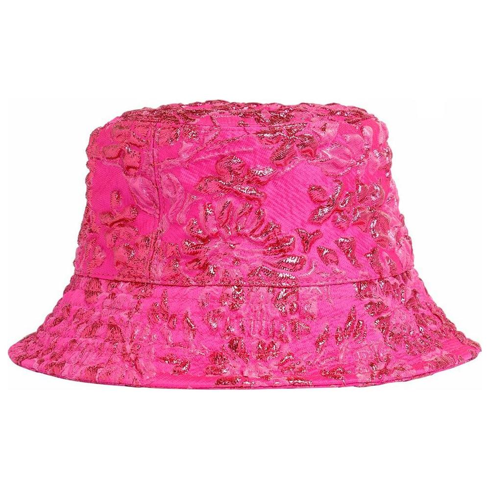 Valentino Garavani Fuchsia Polyester Hat Valentino Garavani Pale Violet Red