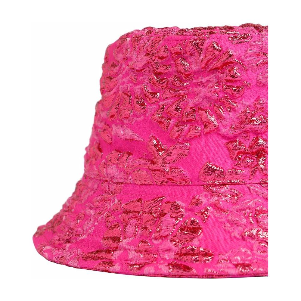 Valentino Garavani Fuchsia Polyester Hat Valentino Garavani Violet Red
