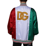 Dolce & Gabbana Multicolor Italia Button Down Bomber Jacket JKT3868-50