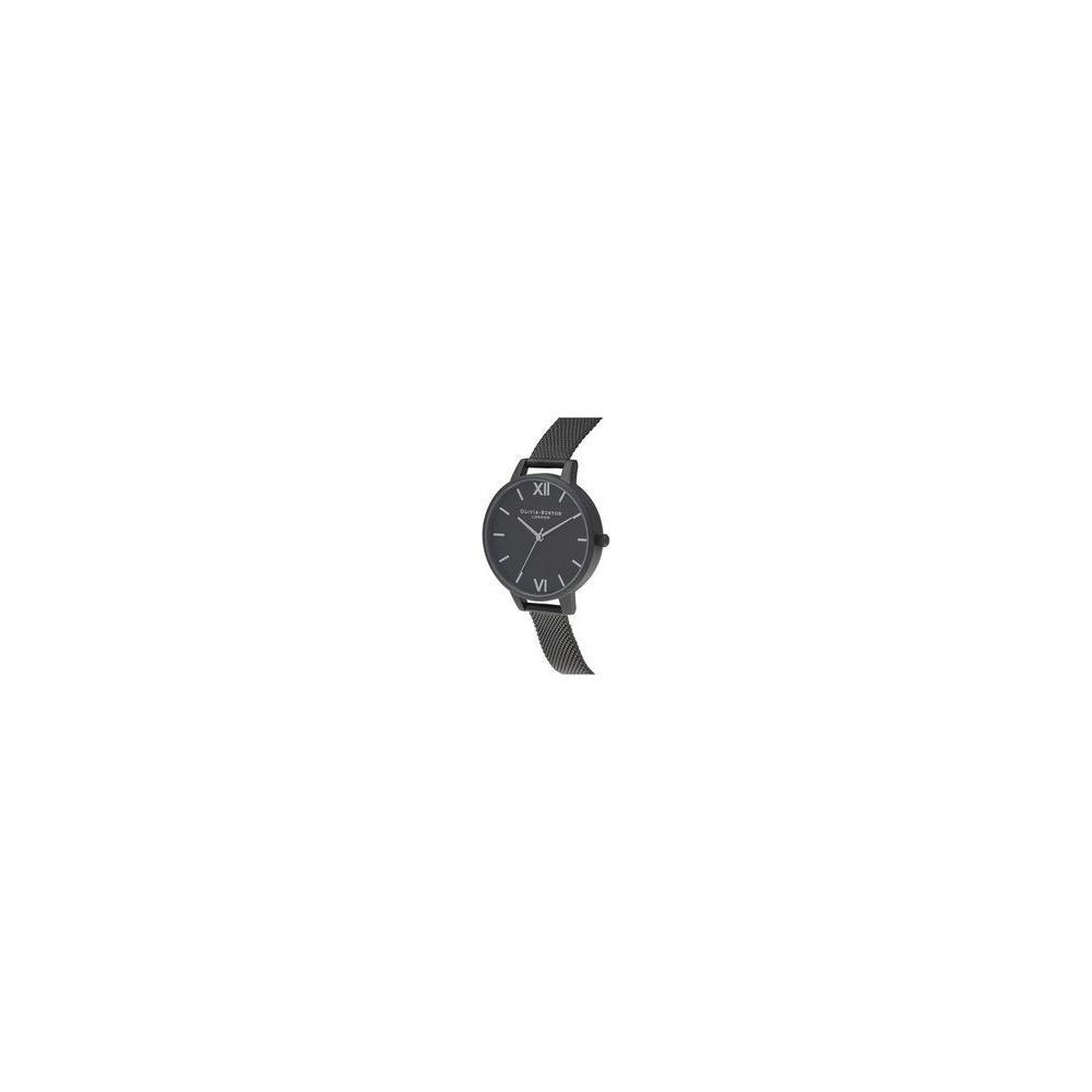 Olivia Burton Black Stainless Steel Watch