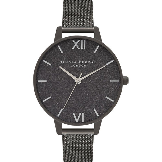 Olivia Burton Black Stainless Steel Watch