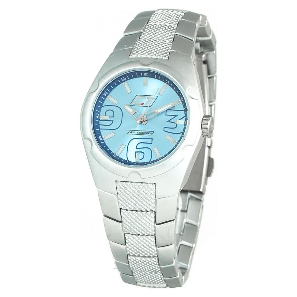 Chronotech Silver Stainless Steel Watch Chronotech Light Gray