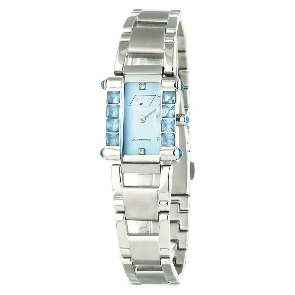 Chronotech Silver Stainless Steel Watch Chronotech Light Gray