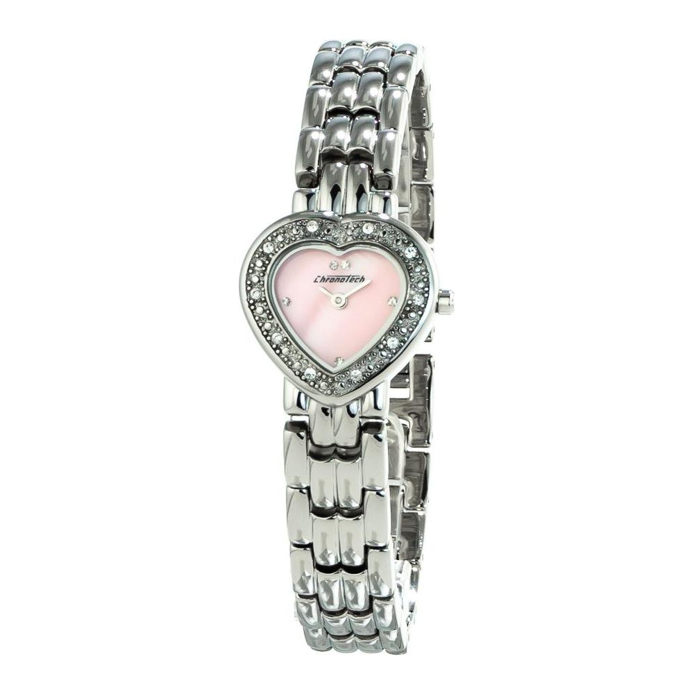 Chronotech Silver Stainless Steel Watch Chronotech Light Gray
