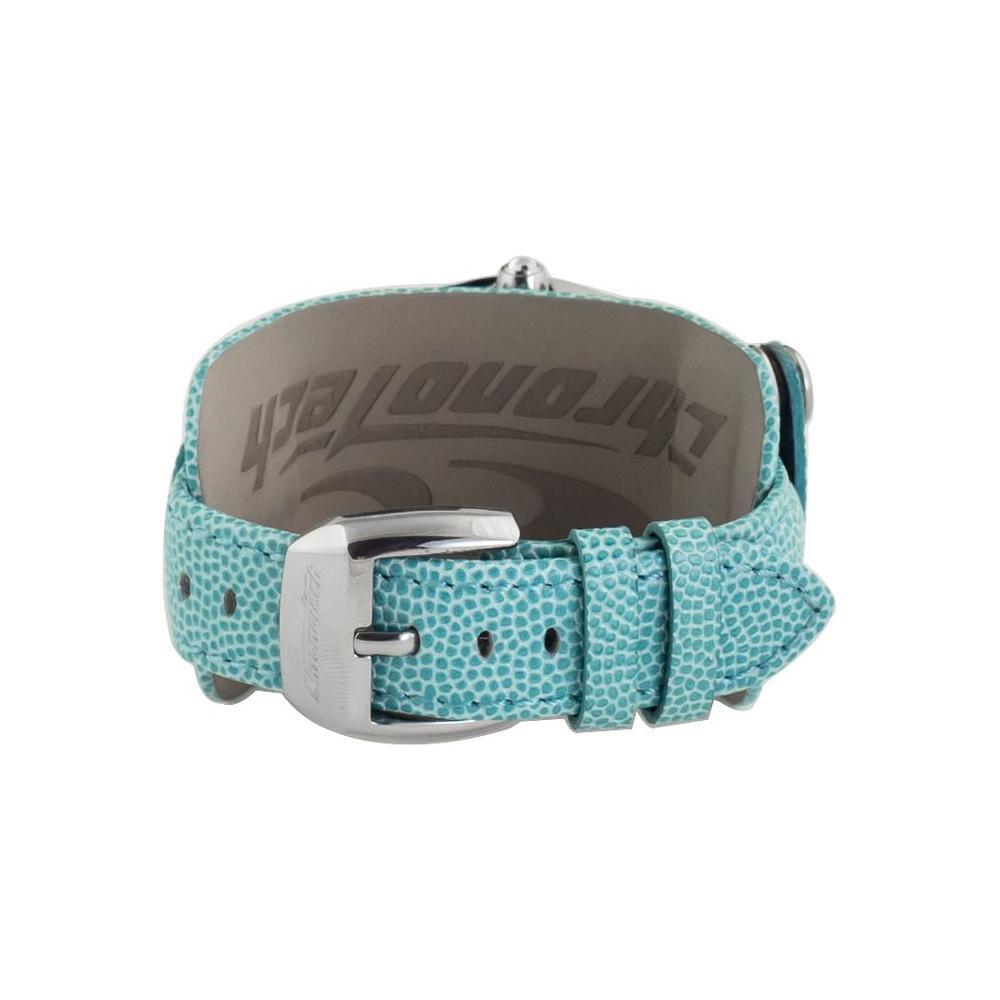 Chronotech Blue Leather Dress Watch