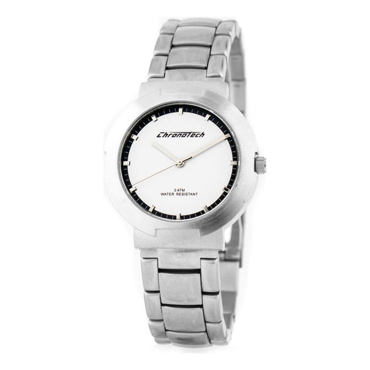 Chronotech Silver Stainless Steel Watch