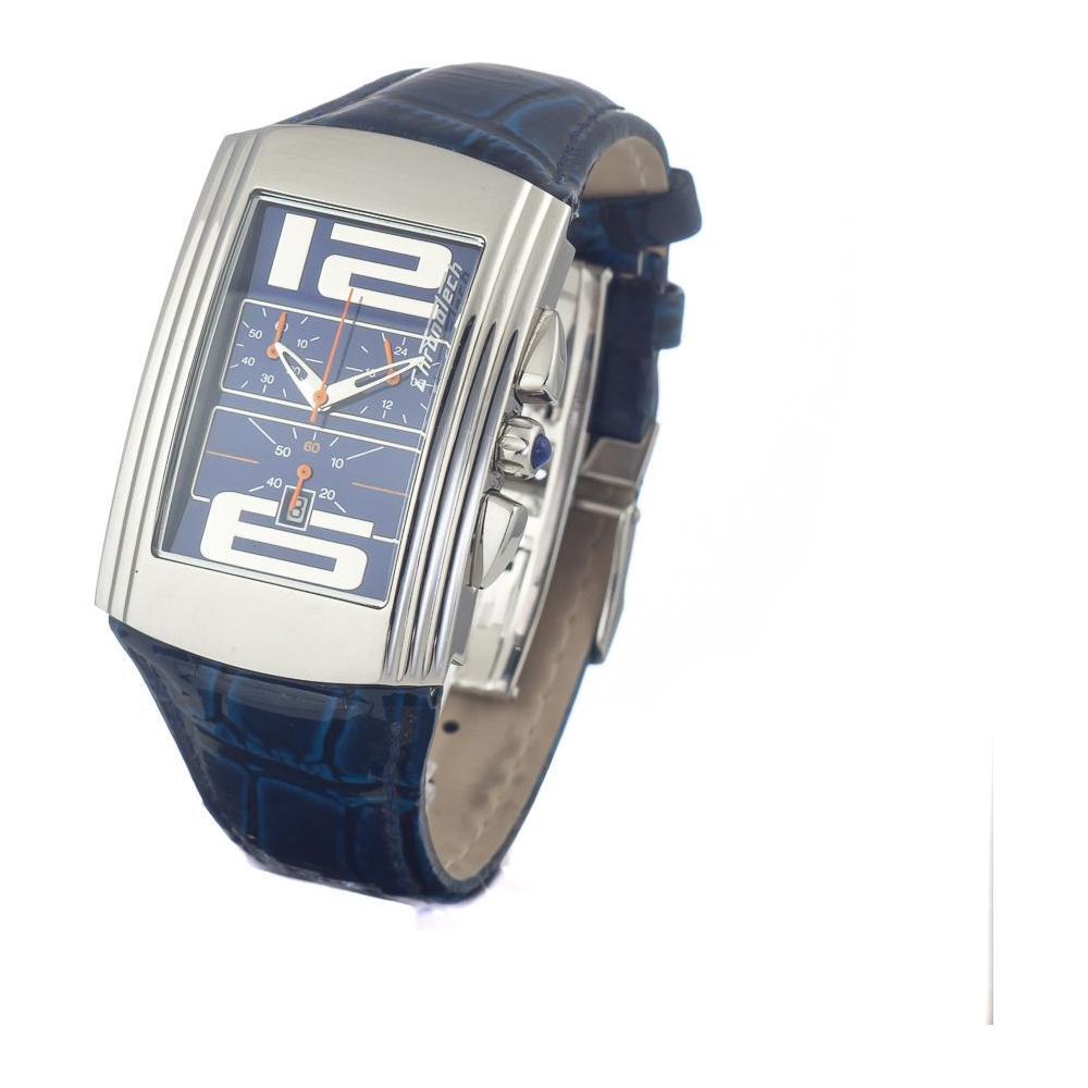 Chronotech Blue Leather Watch 1728,67434610848,Blue,Chronotech,Men,New with tags,Watches,Watches for Men - Watches Chronotech CHCT7018M09AC