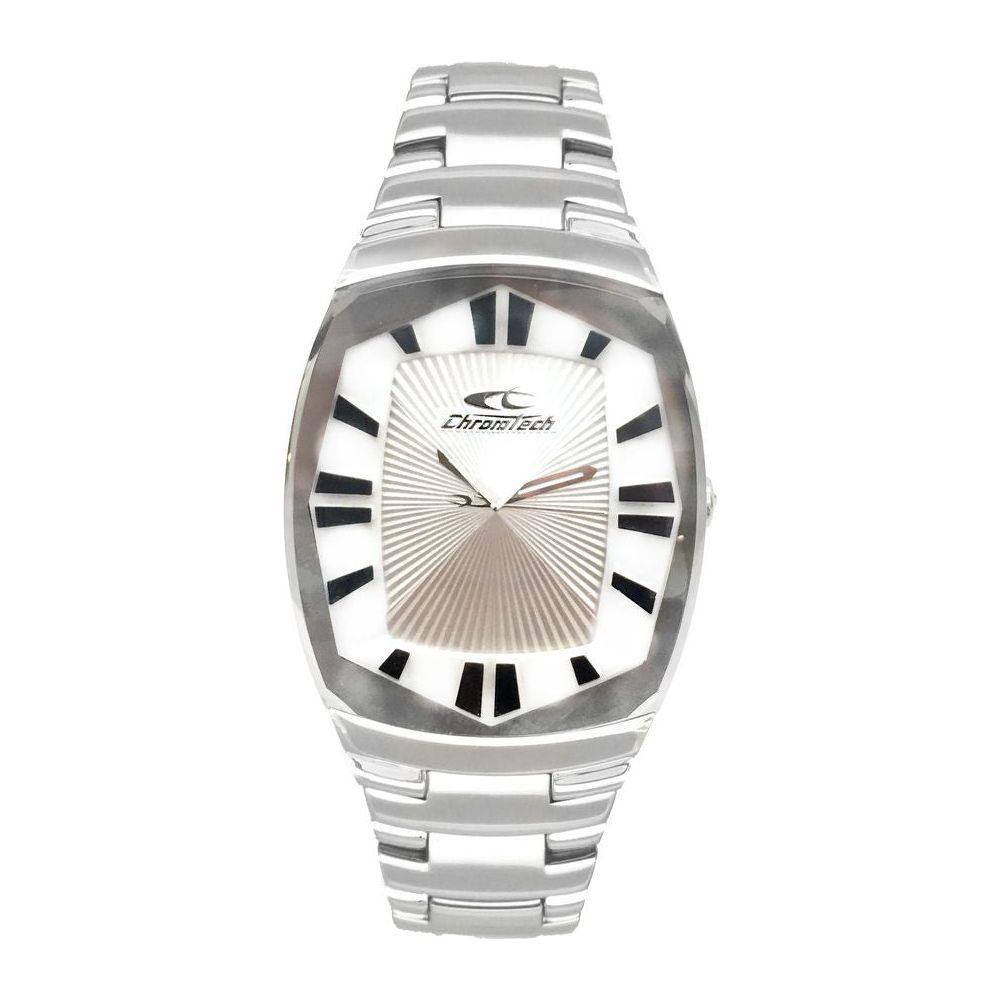 Chronotech Silver Stainless Steel Watch Chronotech Gray