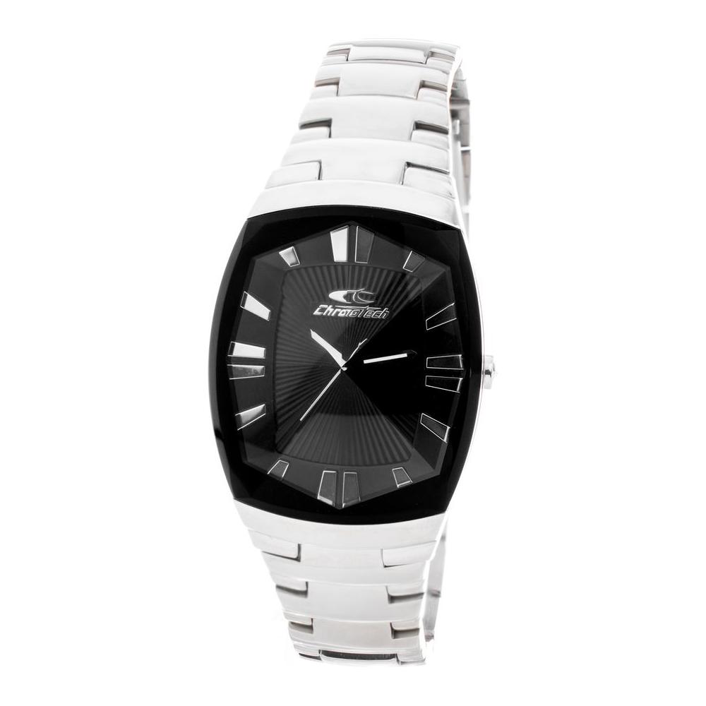 Chronotech Silver Stainless Steel Watch Chronotech Dark Slate Gray
