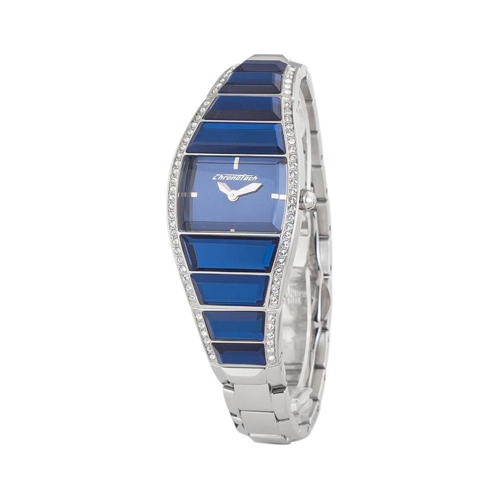 Chronotech Silver Stainless Steel Watch Chronotech Gray
