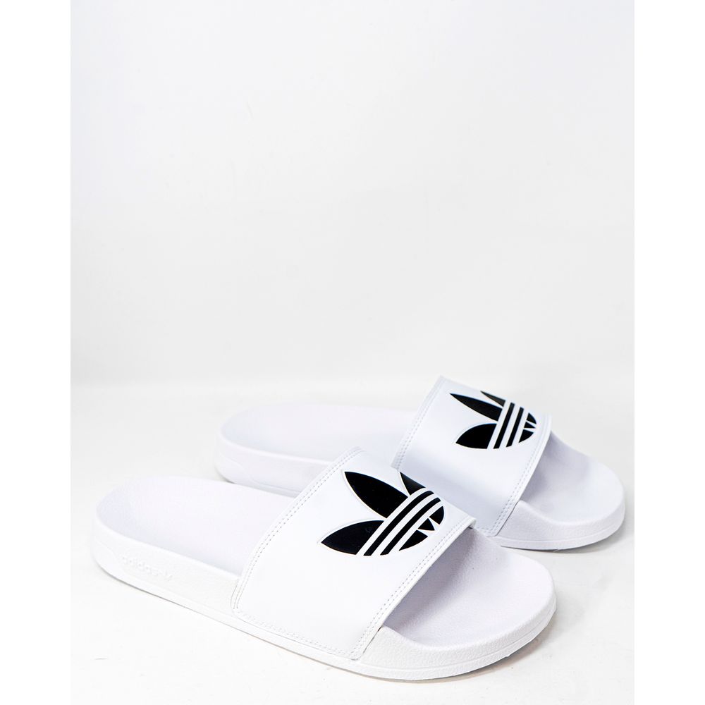 Adidas White Polyester Slipper