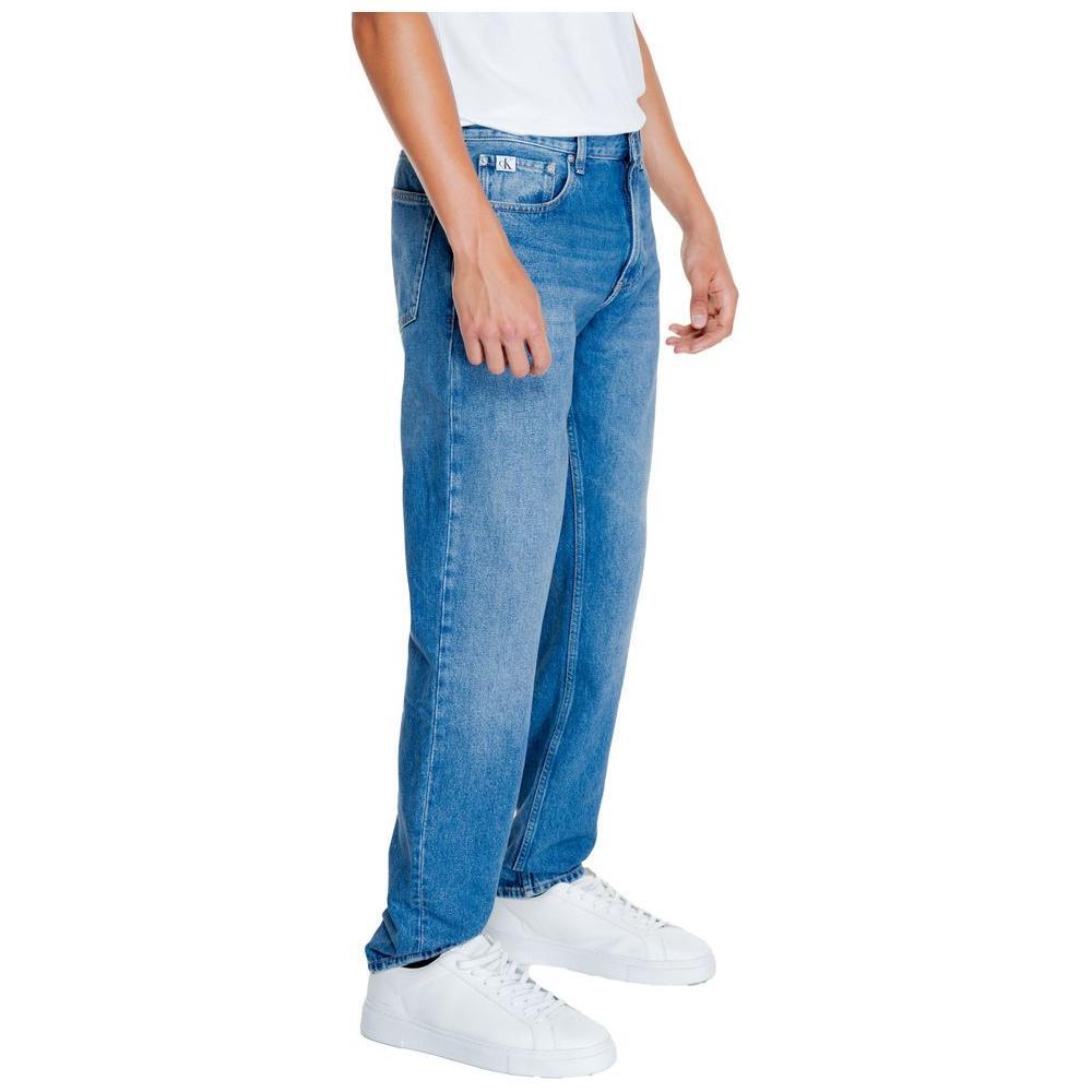 Calvin Klein Jeans Light Blue Cotton Relaxed Fit Jeans