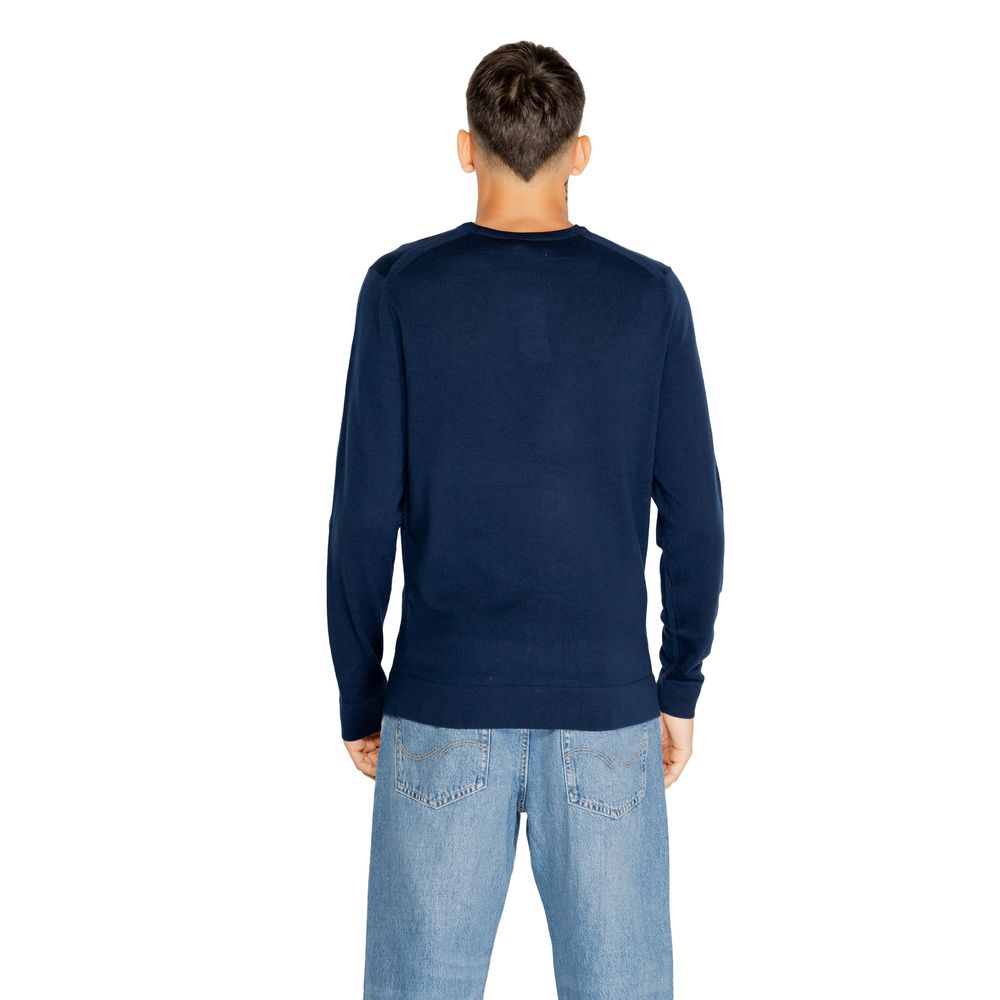 Calvin Klein Blue Recycled Wool T-Shirt Calvin Klein Dark Slate Gray