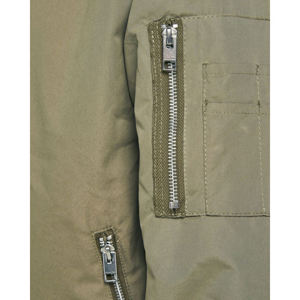 Jack Jones Green Polyester Jacket Jack Jones Dim Gray
