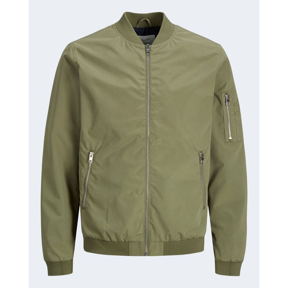 Jack Jones Green Polyester Jacket Jack Jones Dim Gray
