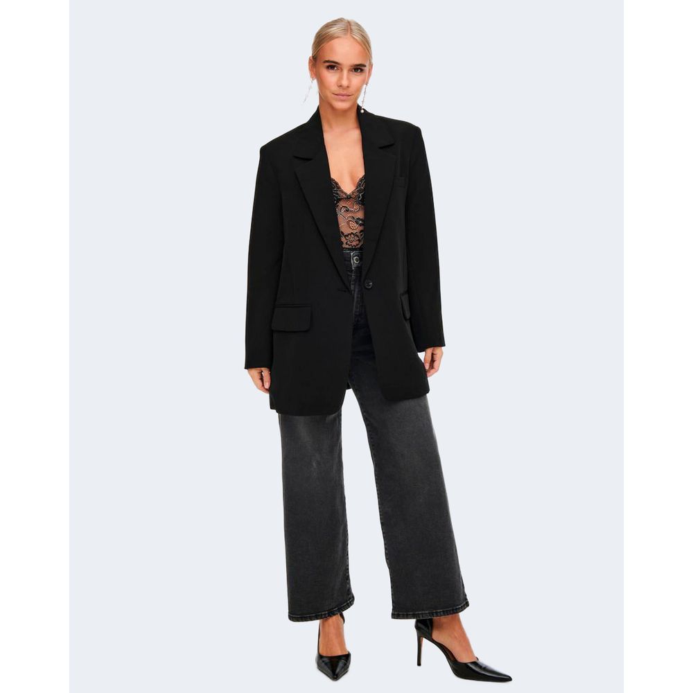 Only Black Polyester Suits & Blazer Only Black