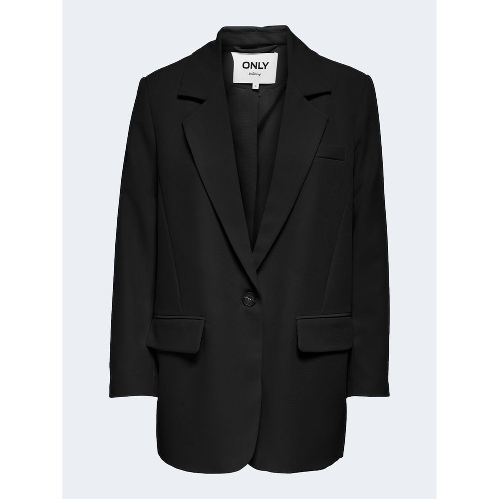 Only Black Polyester Suits & Blazer Only Black