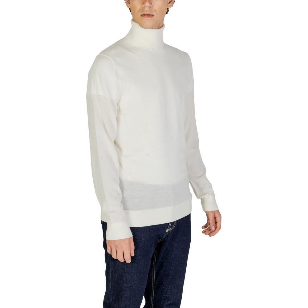 Calvin Klein Jeans Cream Wool Turtleneck CA-9138600143-IT48 | L