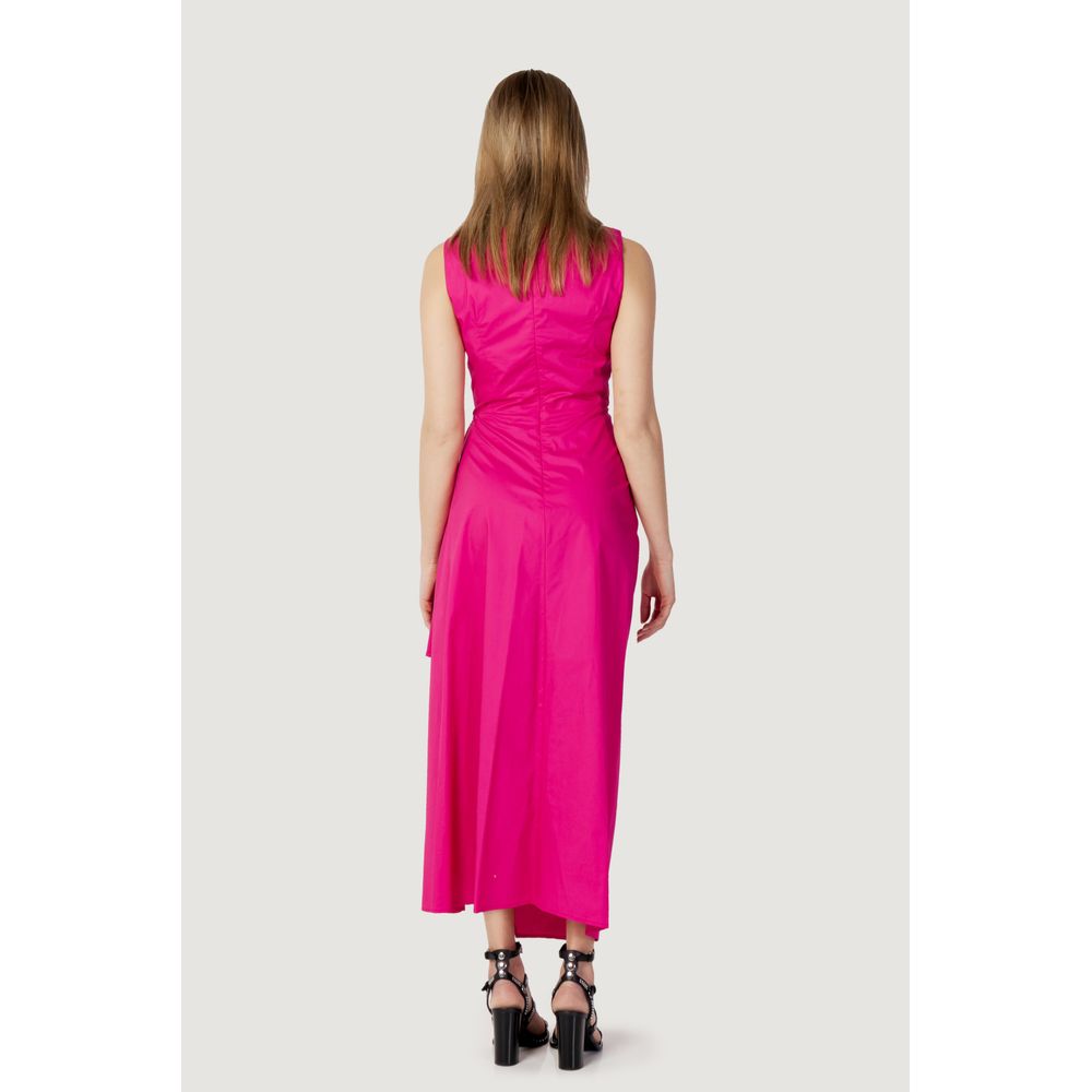 Sandro Ferrone Pink Cotton Dress Sandro Ferrone Light Gray