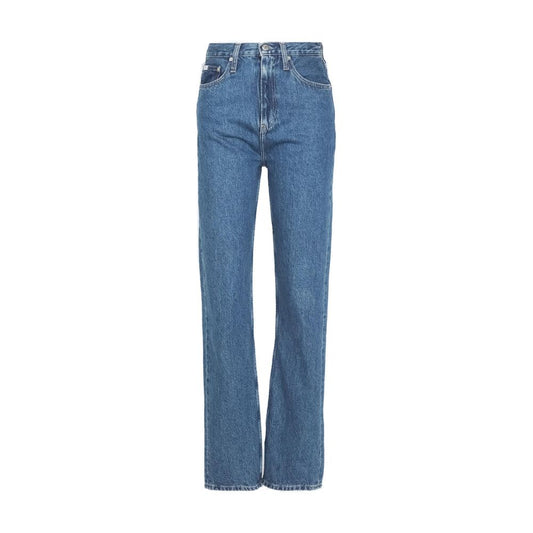 Calvin Klein Jeans Light Blue Cotton Relaxed Fit Jean