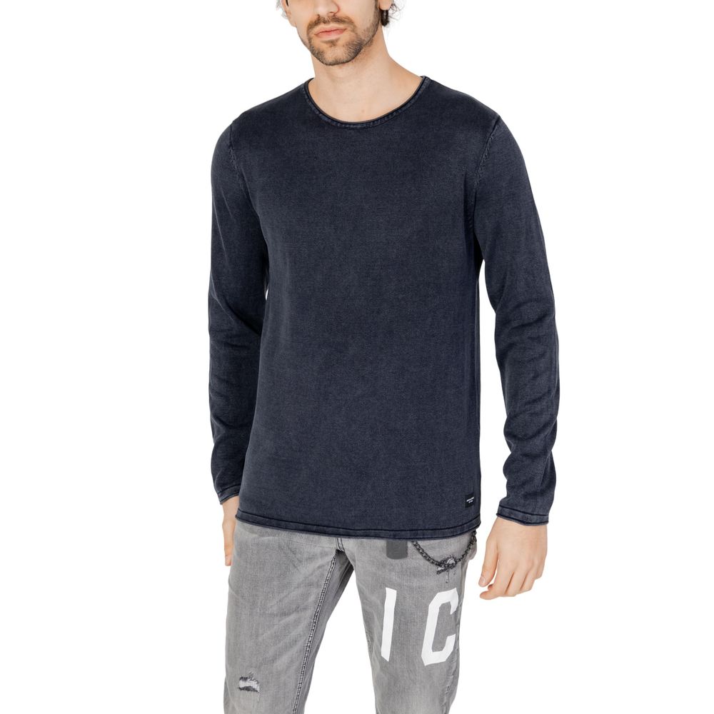 Jack Jones Blue Cotton T-Shirt Jack Jones Dark Slate Gray