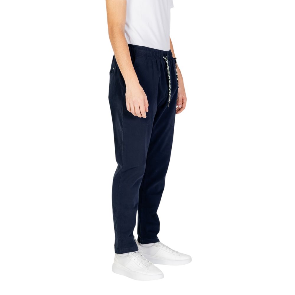 Gianni Lupo Blue Cotton Jeans & Pant Gianni Lupo Black