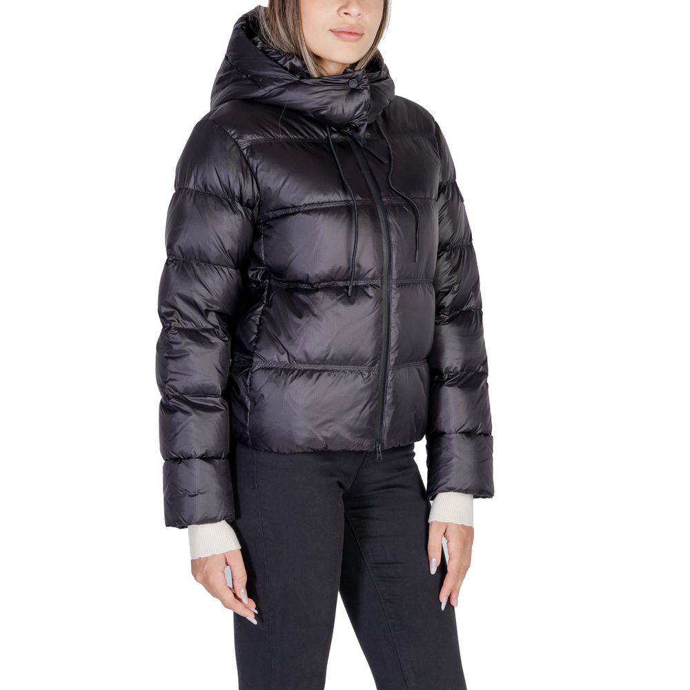 Peuterey Black Polyamide Jackets & Coat Peuterey Dark Slate Gray