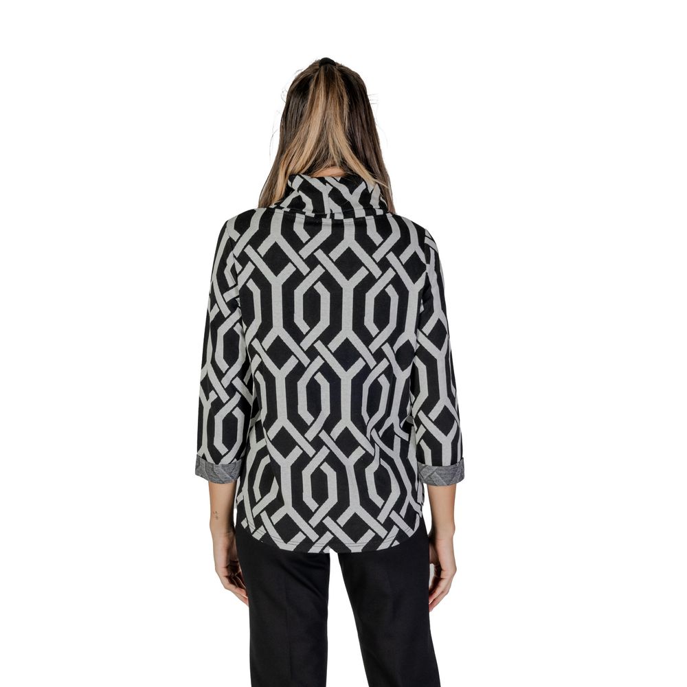 Street One Black Polyester Sweater Street One Dark Slate Gray