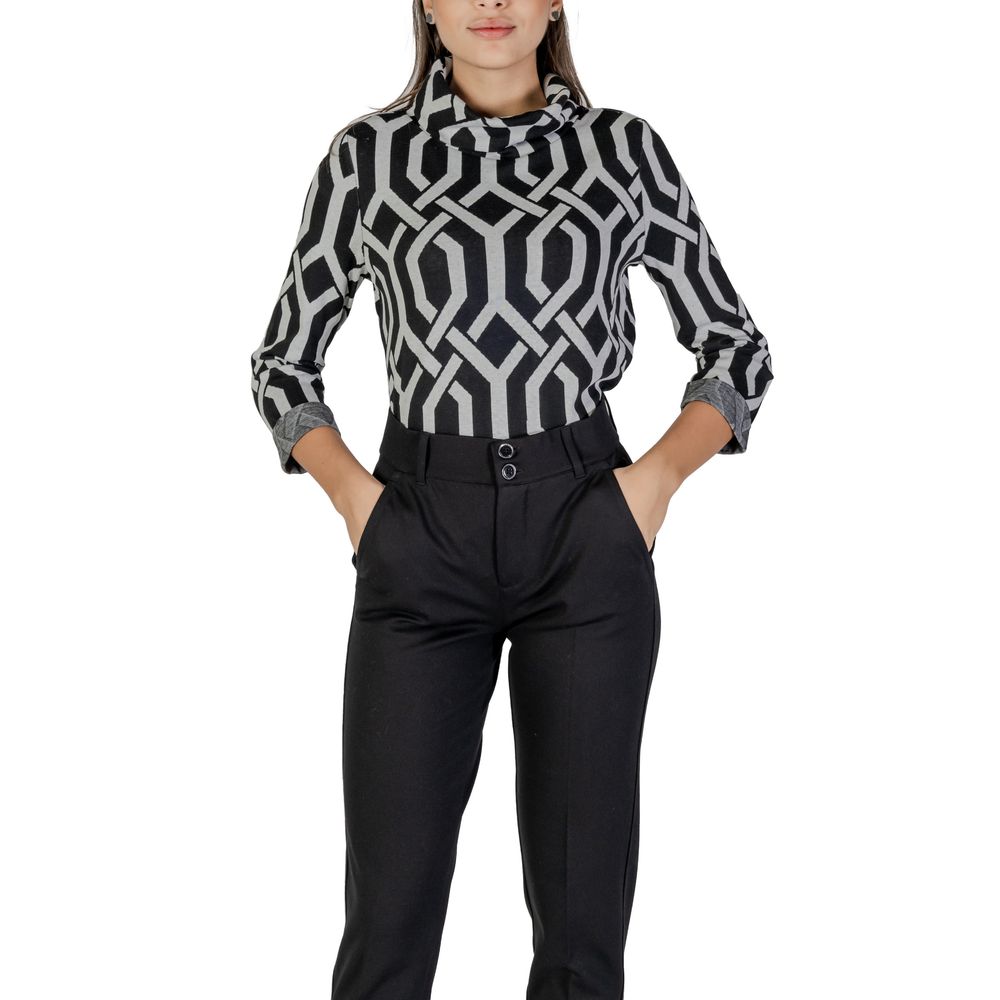 Street One Black Polyester Sweater Street One Dark Gray