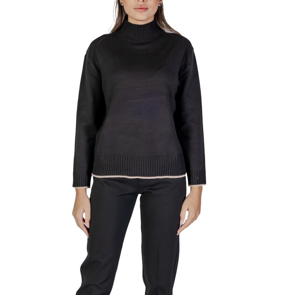 Street One Black Polyester Sweater Street One Dark Slate Gray