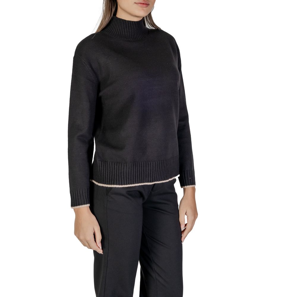 Street One Black Polyester Sweater Street One Dark Slate Gray