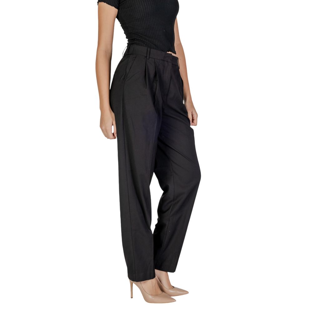 Vila Clothes Black Polyester Jeans & Pant Vila Clothes Black
